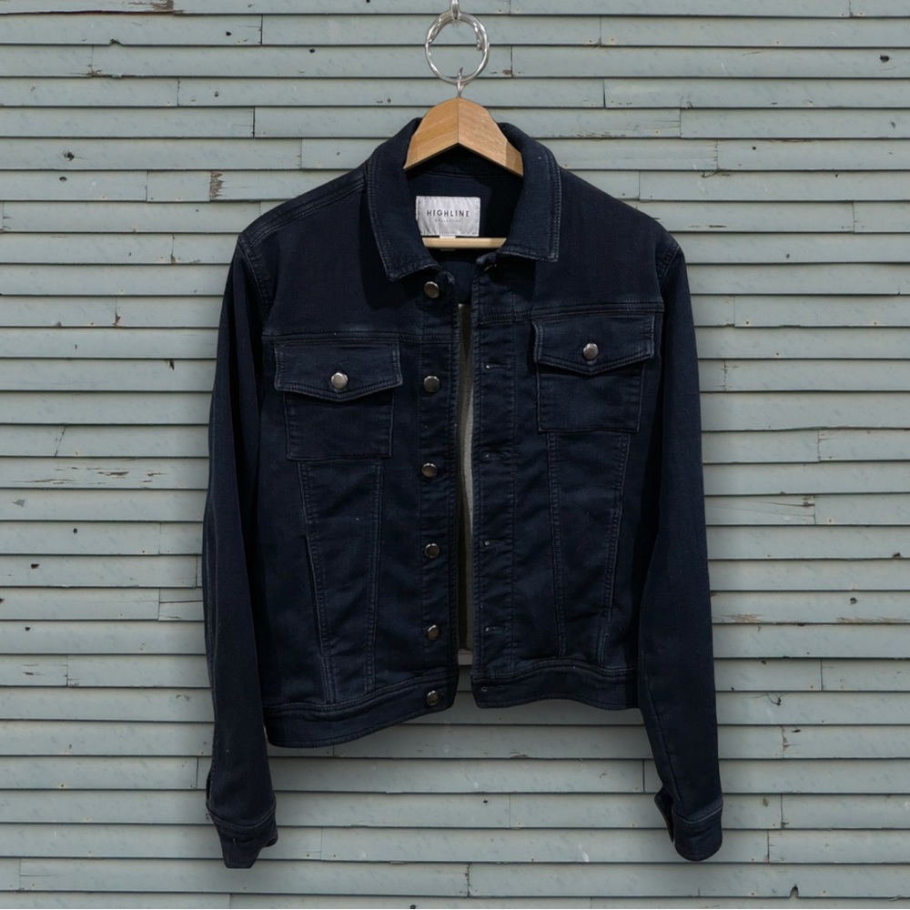 Highline Collective denim jacket. Navy